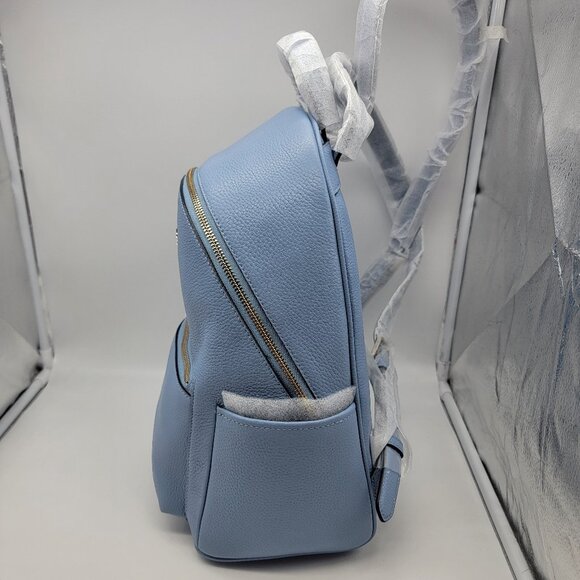 Kate Spade Leila Pebbled Leather Medium Dome Backpack K8155 Dusty Blue main image 8
